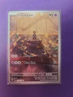 Pokemon Card - Sandygast Paldea Evolved 214/193 Illustration Rare Full Art Holo - Image 1