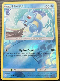 Horsea 16/70 Pokemon TCG Sun & Moon Dragon Majesty Reverse Holo MINT NM - Image 1