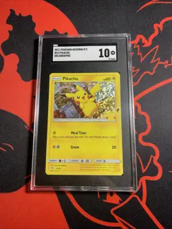 2021 Pokemon McDonald's 25th Anniversary #25 Pikachu Holo SGC 10 GEM MINT - Image 1