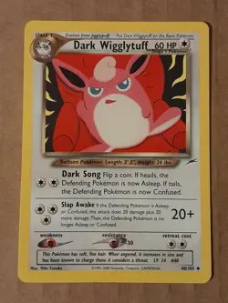 Pokemon Dark Wigglytuff 40/105 NEO Destiny LP-NM See Pictures - Image 1