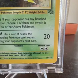 Pokemon Victreebel Jungle 14/64 Holo Rare Unlimited 80 HP Wizards Card - Image 4