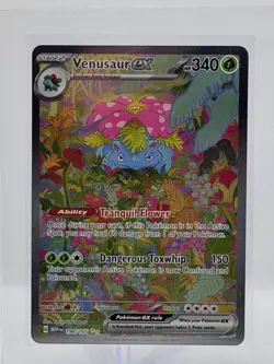 Venusaur ex 198/165 SIR Full Art Pokemon 151 Holo Rare Scarlet Violet - Image 1