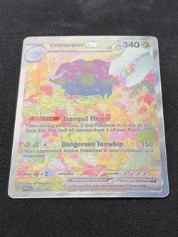Venusaur ex 198/165 SIR Full Art Pokemon 151 Holo Rare Scarlet Violet - Image 3