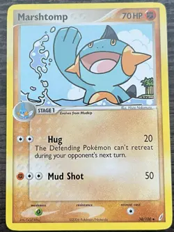 Marshtomp 38/100 Pokemon TCG EX Crystal Guardians Uncommon MINT NM - Image 1