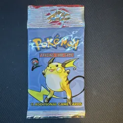 SEALED Pokemon TCG Base Set 2 Booster Pack Raichu Artwork (Free Shipping) - Image 1