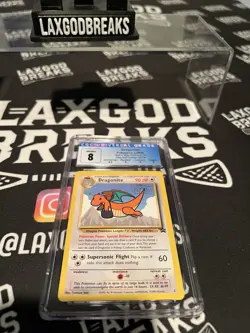 (1999) Pokemon TCG Dragonite Movie Promo #5 Mewtwo Strikes Back CGC NM/MINT 8 - Image 3