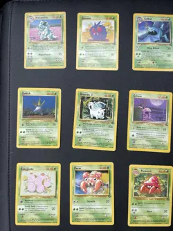 Vintage Pokemon Binder Collection Base Set NM-HP Condition 1999 WOTC TCG Lot #25 - Image 1