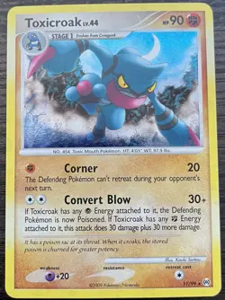 Toxicroak 11/99 Pokemon TCG Platinum Arceus Holo MINT NM - Image 1