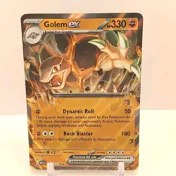 Pokemon Golem Ex 076/165 LP+ Scarlet & Violet 151 - Image 1