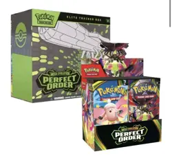 Pokemon TCG Perfect Order ETB/Booster Box Combo Factory Sealed Presale - Image 1