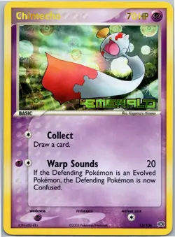 Pokemon 2005 Chimecho Rare Reverse Holo Emerald EM 12/106 NM - Image 1