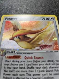 Pokemon EX FireRed LeafGreen Pidgeot Holo Rare SWIRL 10/112 EXCELLENT - Image 3