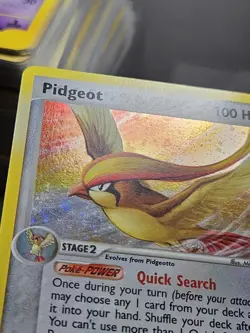 Pokemon EX FireRed LeafGreen Pidgeot Holo Rare SWIRL 10/112 EXCELLENT - Image 4