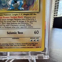 Pokemon Machamp Deck Exclusives 1st Edition Shadowless Holo Rare 008/102 100 HP - Image 4