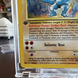 Pokemon Machamp Deck Exclusives 1st Edition Shadowless Holo Rare 008/102 100 HP - Image 5
