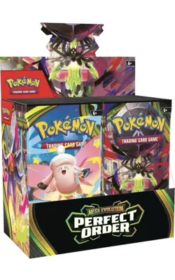 Pokemon Mega Evolution Perfect Order Booster Box Sealed ships 3-27 - Image 1