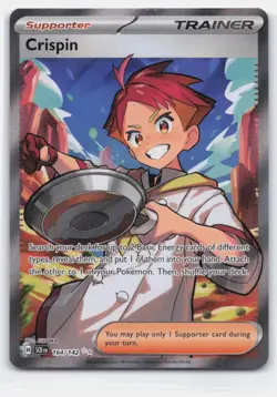 CRISPIN 164/142 ULTRA RARE STELLAR CROWN POKEMON LIGHTLY PLAYED - Image 2