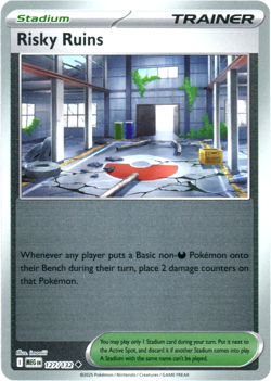Risky Ruins (Reverse Holo) 127/132 - Mega Evolution - Pokemon - NM/M - Image 1