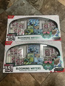 2x Pokemon TCG Scarlet & Violet 151 Blooming Waters Premium Collection Box - Image 1