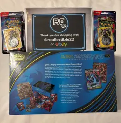 Pokemon TCG Mega Charizard X ex UPC Ultra Premium Collection LOT + 4x Boosters - Image 2