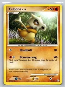 Cubone 90/146 Legends Awakened Fighting Basic Common Pokemon TCG Collectible - Image 1