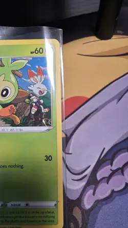 Pokemon - Grookey SWSH070 Promo Cosmos Holo NM HD SWIRL - Image 3