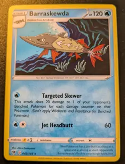 Barraskewda 042/185 Rare Sword & Shield: Vivid Voltage Pokemon TCG - Image 1