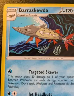 Barraskewda 042/185 Rare Sword & Shield: Vivid Voltage Pokemon TCG - Image 2