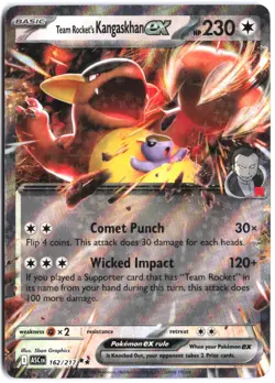 Team Rocket's Kangaskhan ex 162/217 Double Rare ME: Ascended Heroes Pokemon - Image 1