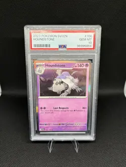 Pokemon Houndstone Rare Holo 106/198 SV01 Scarlet & Violet PSA Gem Mint 10 - Image 1