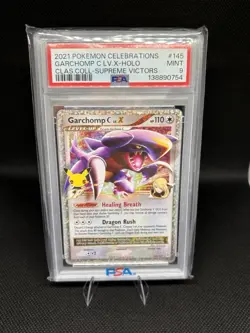 Pokemon Garchomp C Lv.X Classic Collection Holo 145/147 Celebrations PSA 9 - Image 1