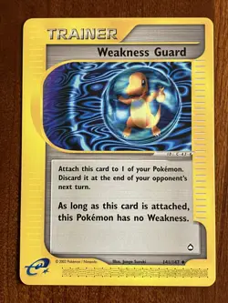 Pokemon Weakness Guard 141/147 Trainer - Aquapolis NM - Image 1