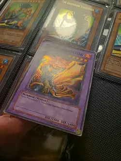 Flame Swordsman 1st Edition LOB-003 Yu-Gi-Oh! [Holofoil Shift Misprint] - Image 2