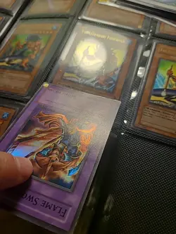 Flame Swordsman 1st Edition LOB-003 Yu-Gi-Oh! [Holofoil Shift Misprint] - Image 4