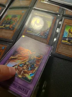 Flame Swordsman 1st Edition LOB-003 Yu-Gi-Oh! [Holofoil Shift Misprint] - Image 5