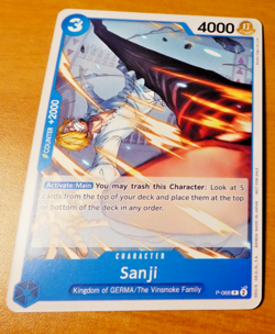 ONE PIECE ENGLISH CARD PROMO GAME CARTE Sanji P-068 EN MINT - Image 1