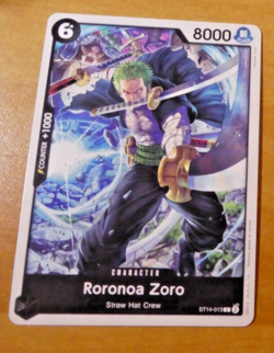 ONE PIECE ENGLISH 3D2Y CARD GAME CARTE RORONOA ZORO ST14-013 ST EN MINT - Image 1