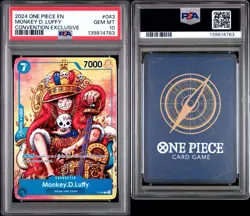 PSA 10 Monkey D. Luffy P-043 2nd Anniversary Promo 2024 English One Piece TCG - Image 1