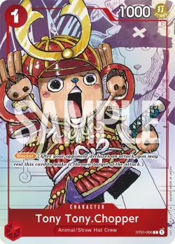 ***FOIL Tony Tony.Chopper ST01-006 Alternate Art (OP-PR)*** One Piece Kid Icarus - Image 1