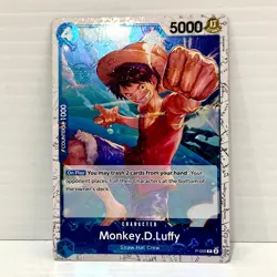 One Piece TCG PRB-01 Pirate Flag Foil - Monkey.D.Luffy P-055 P Card - English - Image 1
