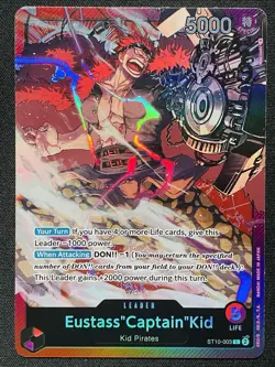 CARD ONE PIECE TCG - Eustass Captain kid LEADER ALTERNATE ART NEAR MINT English - Image 1