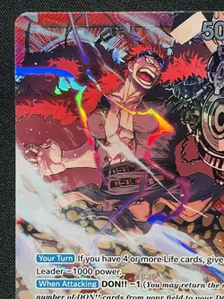 CARD ONE PIECE TCG - Eustass Captain kid LEADER ALTERNATE ART NEAR MINT English - Image 2