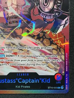 CARD ONE PIECE TCG - Eustass Captain kid LEADER ALTERNATE ART NEAR MINT English - Image 4