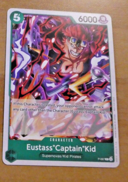 ONE PIECE ENGLISH TOURNAMENT PROMO CARD CARTE Promo Eustass Kid P-067 EN NEUF - Image 1