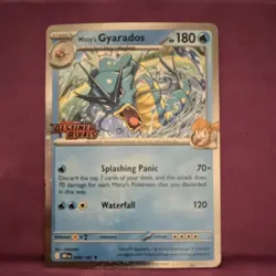 Pokemon Misty's Gyarados 049/182 Destined Rivals Rare Holo Stamped 180 HP Card - Image 1