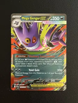 Pokemon TCG Card - Mega Gengar ex 056/094 Double Rare Phantasmal Flames - Image 1