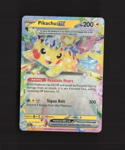 Pikachu ex 057/191 Surging Sparks Ultra Rare Holo Pokemon Card NM - Image 1