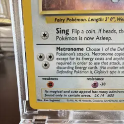 Pokemon Clefairy Base Set 005/102 Holo Rare 40 HP 1999 Wizards Card - Image 5