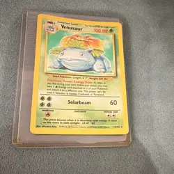 Pokemon Venusaur Base Set Holo Rare 15/102 100 HP Solarbeam Card 1999 - Image 1