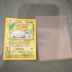 Pokemon Venusaur Base Set Holo Rare 15/102 100 HP Solarbeam Card 1999 - Image 3